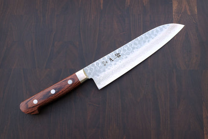 SUISIN HAMMERED DAMASCUS SANTOKU 180MM